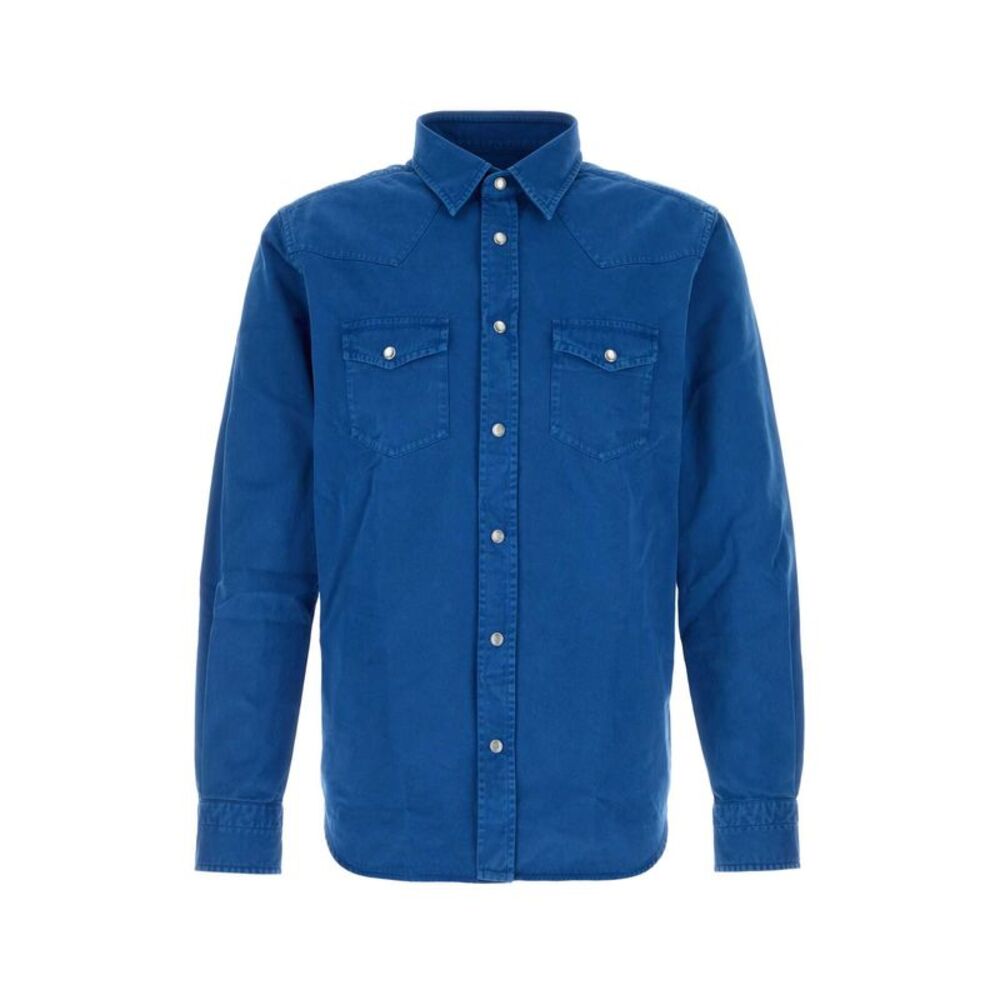 Tom Ford Men Blue Denim Shirt